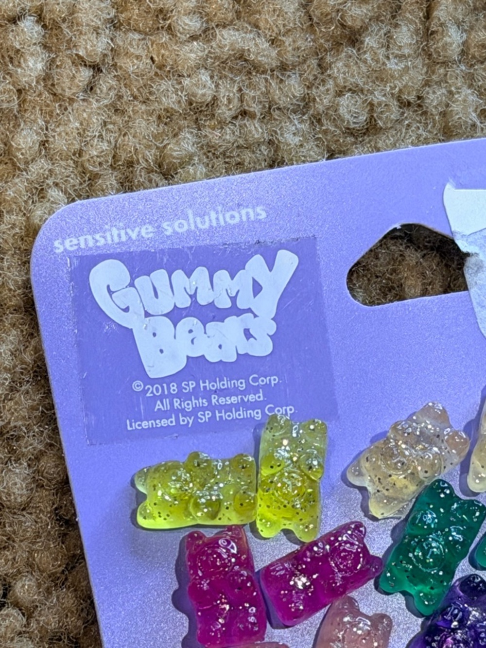 NEW colorful Gummy Bears Earring Set - Assorted Colors - Picture 2 of 4